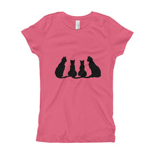 Girl's T-Shirt - Black Cats