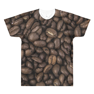 Coffee Beans Sublimation men’s crewneck t-shirt