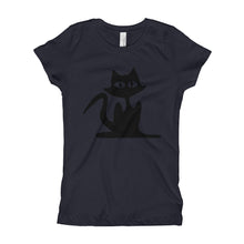 Girl's T-Shirt - Black Cat