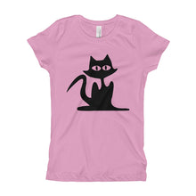 Girl's T-Shirt - Black Cat