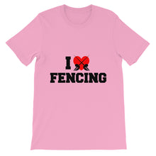 I Love Fencing t-shirt