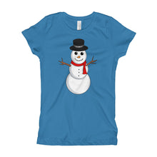 Girl's T-Shirt - Snowman.