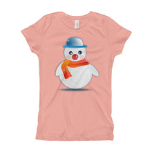 Girl's T-Shirt - Snowman.