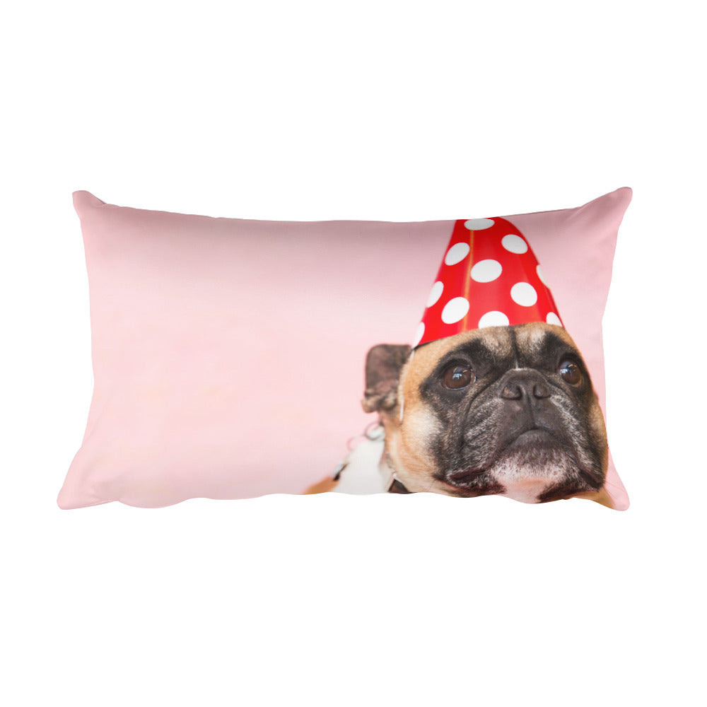 Birthday Pug Pillow