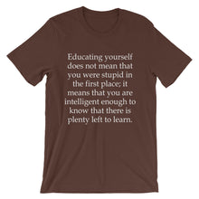 Plenty left to learn t-shirt