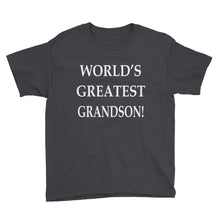 World's Greatest Grandson Youth Short Sleeve T-Shirt