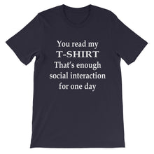 You read my T-Shirt