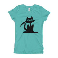 Girl's T-Shirt - Black Cat