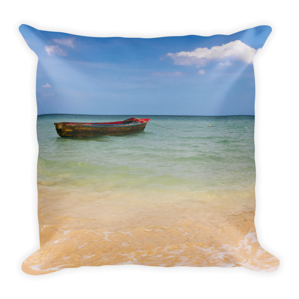 Boat on the Water Pillow
