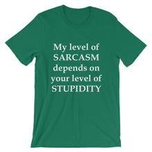 My level of sarcasm