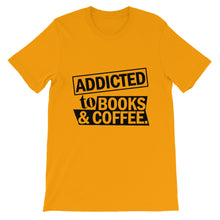 Addicted to Books and Coffee t-shirt