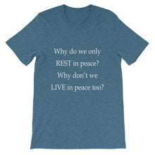 Live in Peace t-shirt