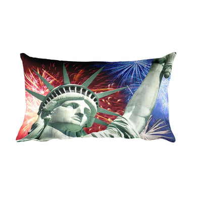 Statue of Liberty Fireworks Pillow