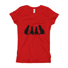 Girl's T-Shirt - Black Cats