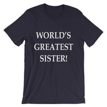 World's Greatest Sister t-shirt