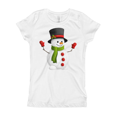 Girl's T-Shirt - Snowman