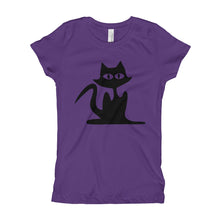 Girl's T-Shirt - Black Cat