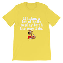 It Takes a Lot of Balls to Play Fetch t-shirt