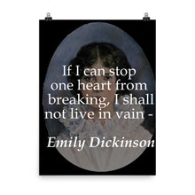 I shall not live in vain poster