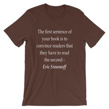 The First Sentence t-shirt