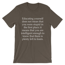 Plenty left to learn t-shirt