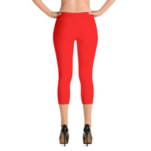 Red Capri Leggings