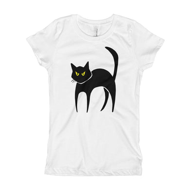 Girl's T-Shirt - Black Cat