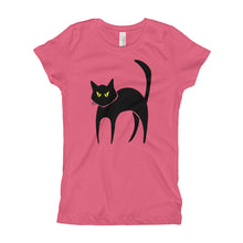 Girl's T-Shirt - Black Cat