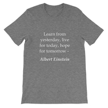 Learn from yesterday t-shirt