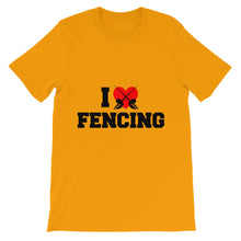 I Love Fencing t-shirt